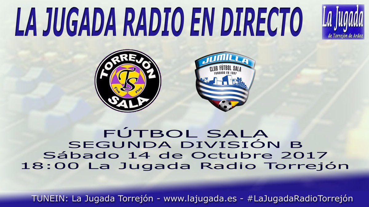 La_Jugada's tweet photo. ¡LA JUGADA EN DIRECTO! 
💪 Volvemos ⌚Mañana 18:00h
@torrejonsala 🆚 @JumillaFS

@La_Jugada 📺📻💻📲 TUNEIN

➡️ https://t.co/bIm0KVAwM4 https://t.co/Xng6pzHGNR