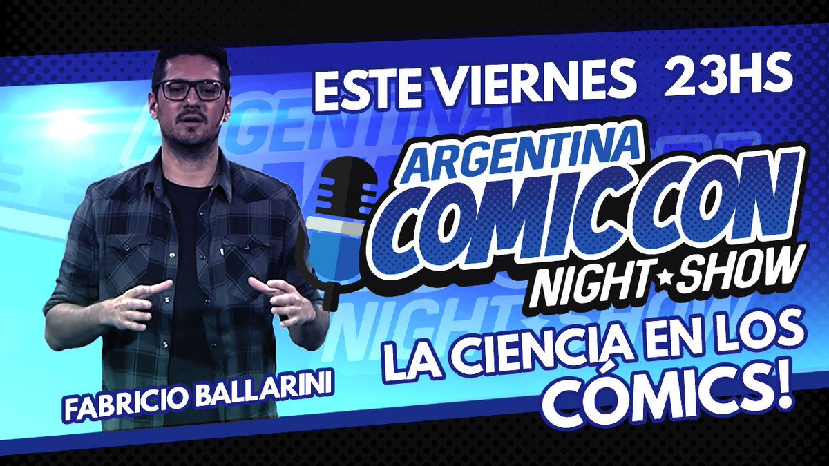 Vorterix's tweet photo. ¿La #CienciaFicción se puede volver real? ¡@FabBallarini lo responde! 
¡Y regalamos entradas de @ArgenComicCon! ¡HOY en #AccNightShow! https://t.co/JlJeAdLOV8