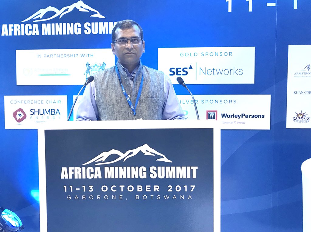 Chintosaxena's tweet photo. Representing my company @JSPLCorporate as Panel Speaker on Energy Sector Africa Mining Summit #ams17 https://t.co/EFpoP60qBk