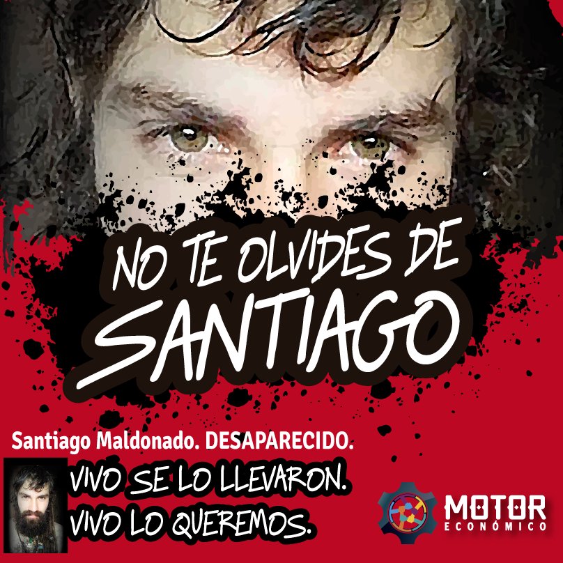 motoreco_ok's tweet photo. #72Dias #SinSantiago
#DondeEstaSantiagoMaldonado 
#DevuelvanASantiago https://t.co/FLGLiPPn9z