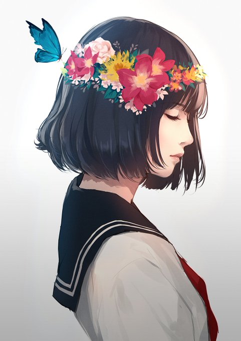 「頭に花 シャツ」のTwitter画像/イラスト(古い順)