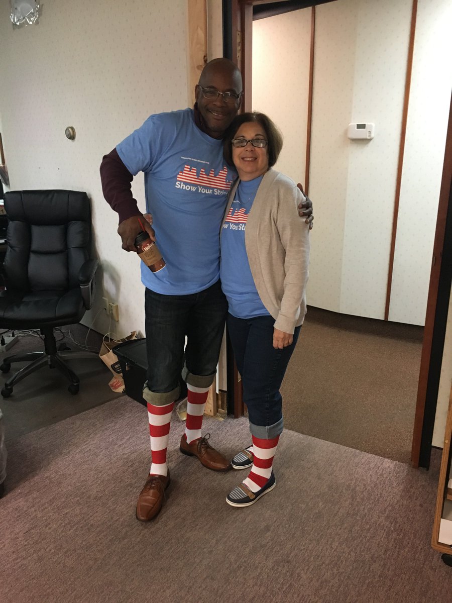 tasagroup's tweet photo. The TASA Group participating in the #Showyourstripes #MyPRMH Birthday celebration for the Philadelphia Ronald McDonald House today! https://t.co/hSOX5rFcB7