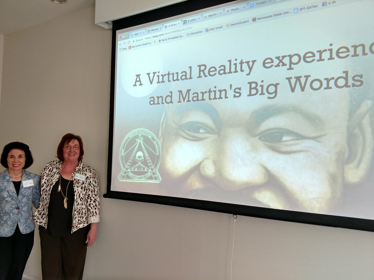 ITTechCafe's tweet photo. Presenting with Dr. Coffey on a VR experience with Martin's Big Words https://t.co/N4Q2hF0AQn @KSUITEC @ksubcoe @GATE_ORG #GATE2017 https://t.co/W95bN6YD0c