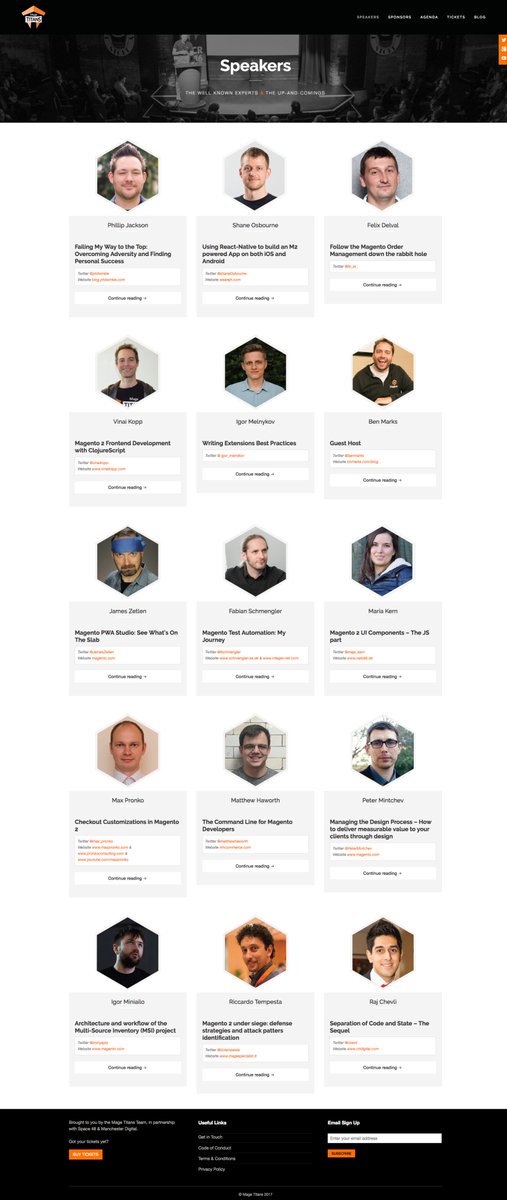 iancassidyweb's tweet photo. Spotted @JamesZetlen on the roster for @MageTitans talking PWA.
Wonder if the blue headband will make an appearance? #magefront #magento https://t.co/EdYc1WRO8j