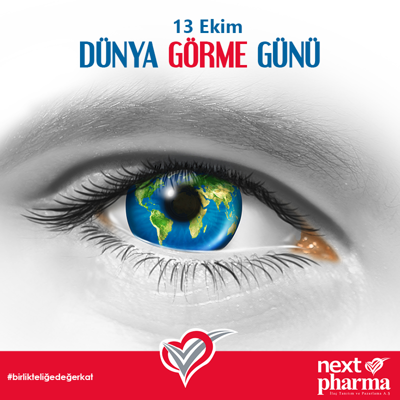 nextpharmailac's tweet photo. Dünya Sağlık Örgütü (WHO) araştırmasına göre, Dünya’da yaklaşık 284 milyon kişide görme rahatsızlığı bulunuyor. 
#dünyagörmegünü https://t.co/8qItyyBOuZ