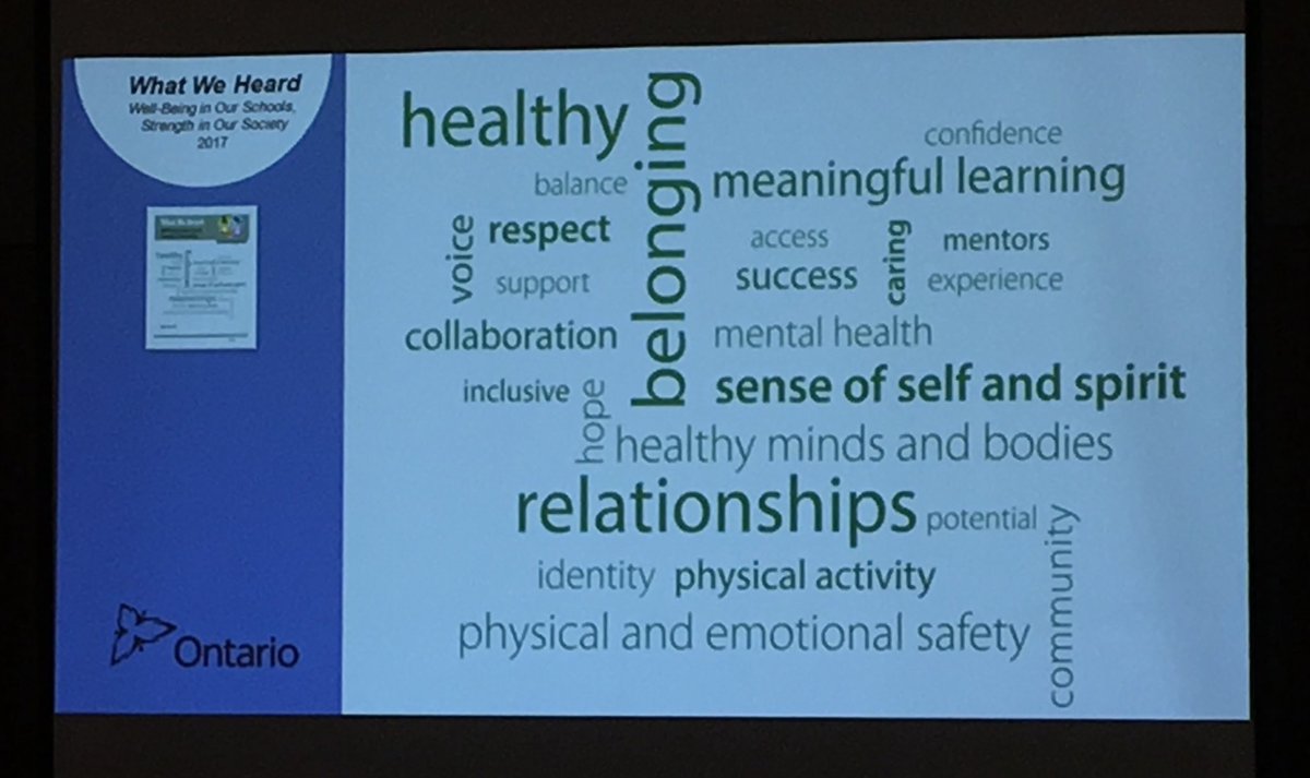 ChrisMartin_P's tweet image. What does Well-Being sound like and look like in our schools? @SGDSBoard #Ophea2017