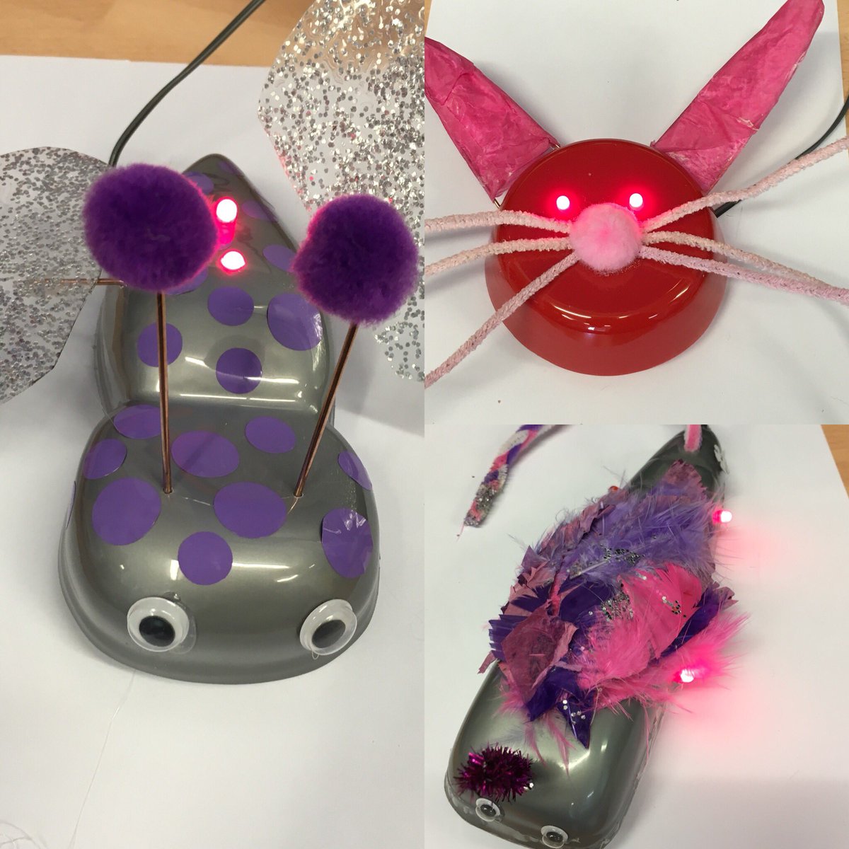 WickersleyDt's tweet photo. D&amp;T Day making USB light up bugs #FridayThe13th #Bugs #ResistantMaterials #glitterandsparkle https://t.co/VrupyPbhvu