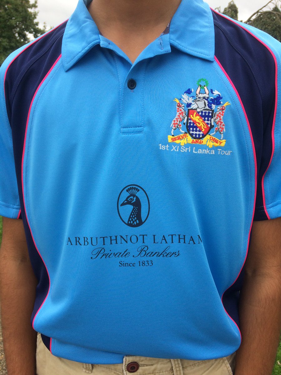 HabsPE's tweet photo. Lads look great in the tour kit. Big thank you to our kit sponsors @ArbuthnotLatham #goatsinSL #cricket 🐐🏏✈️@habsboys https://t.co/tFV6RQ6VVR