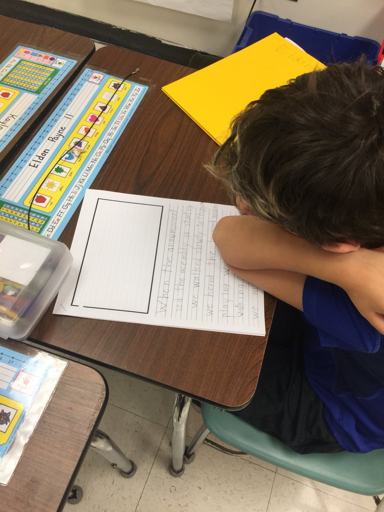 2ndgradefun1's tweet photo. I love hearing the children groan when Writing Workshop is OVER. It’s music to my ears! https://t.co/yoSdBT2xeh