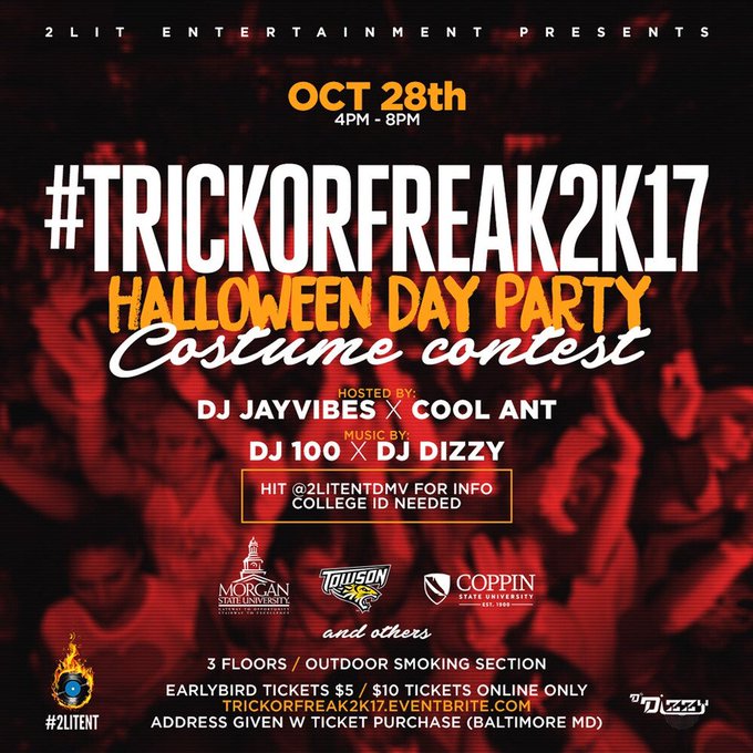 📍October 28th   The ONLY Halloween Day Party 🔥  #TrickOrFreak2k17 🦇  https://t.co/l3Rf2b8ASH https://t<a href="/tag/trickorfreak2k17"class="tags">#TrickOrFreak2k17</a>