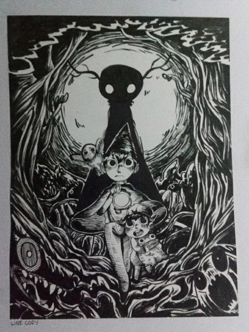 i think i forgot to post these here, heres some homework i just got back in time for the spooky season ?
#overthegardenwall 
