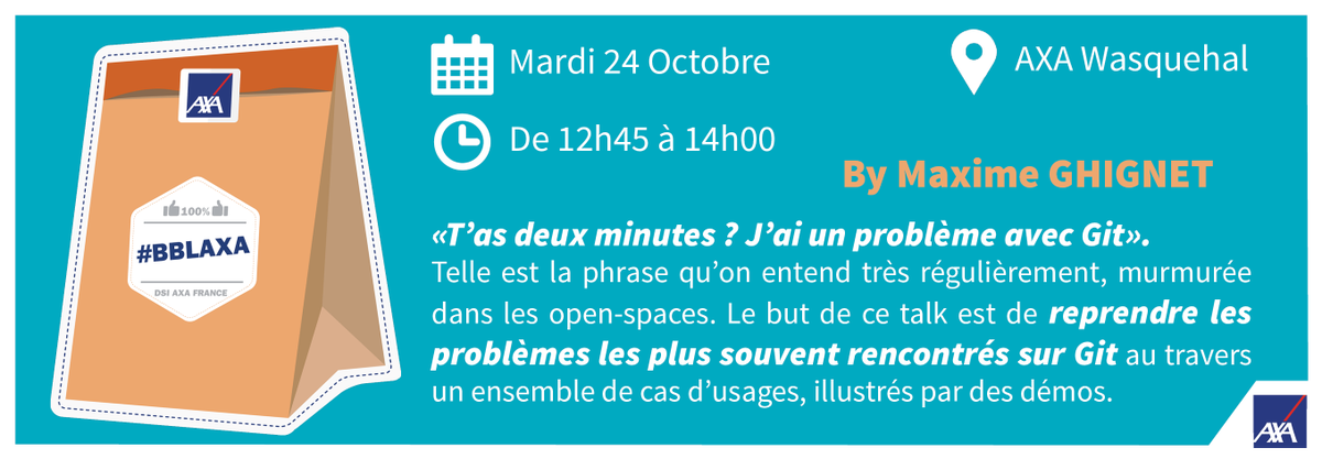 marie_chacun's tweet photo. ⚠️B.A avant le week-end : S’inscrire✅ au BBL GIT Dammit de @mghignet ➡️24/10 au #AXAWebcenter➡️https://t.co/iNtcknYL5m  #BBLAXA #AXADevGuild https://t.co/XLFPrVVyyi