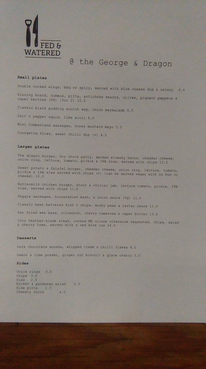 Yes, It's all true!!! We finally re-opened the G&amp;D kitchen thanks to the guys from Fed &amp; Watered. Come in and try some of their superb food!