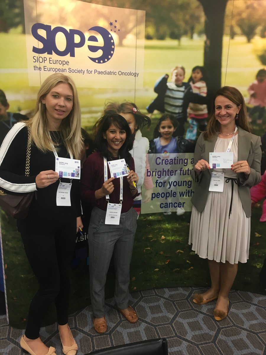 drThalia's tweet photo. #SIOPE2019 @SIOPEurope @KatieGreen999 https://t.co/VzdYKiM4UG
