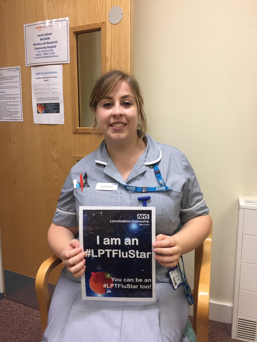 sj_latham's tweet photo. Don't put off getting your flu jab!! More flu stars in the Community Hospitals #lptflustars @LPTnhs https://t.co/3xSglBikOu