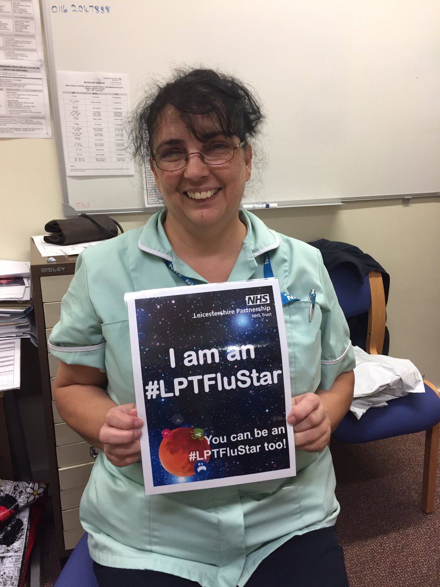sj_latham's tweet photo. Don't put off getting your flu jab!! More flu stars in the Community Hospitals #lptflustars @LPTnhs https://t.co/3xSglBikOu