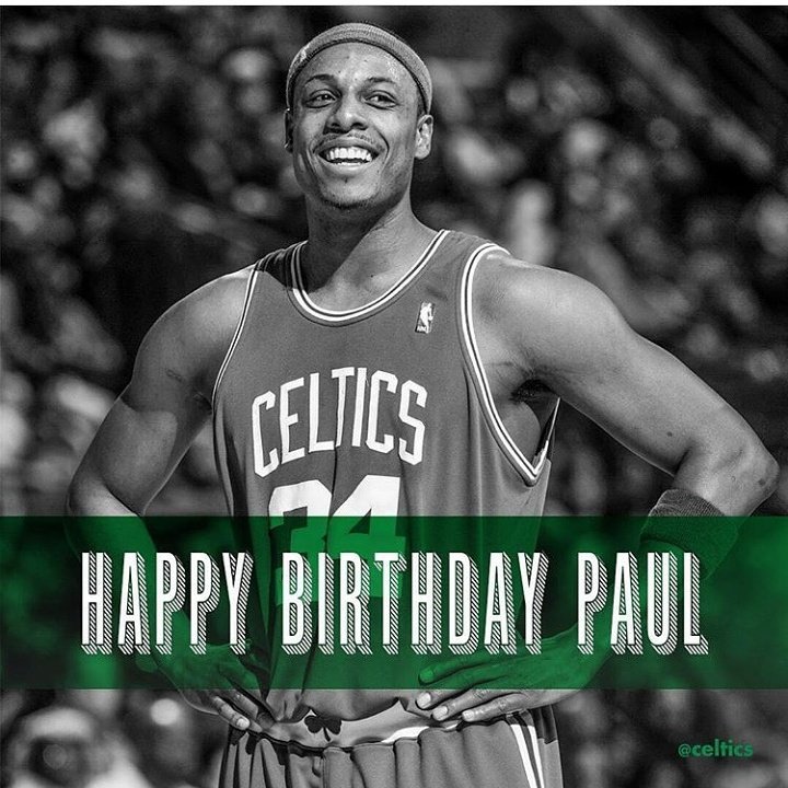 Happy Birthday to a True Celtic Legend Paul Pierce! 