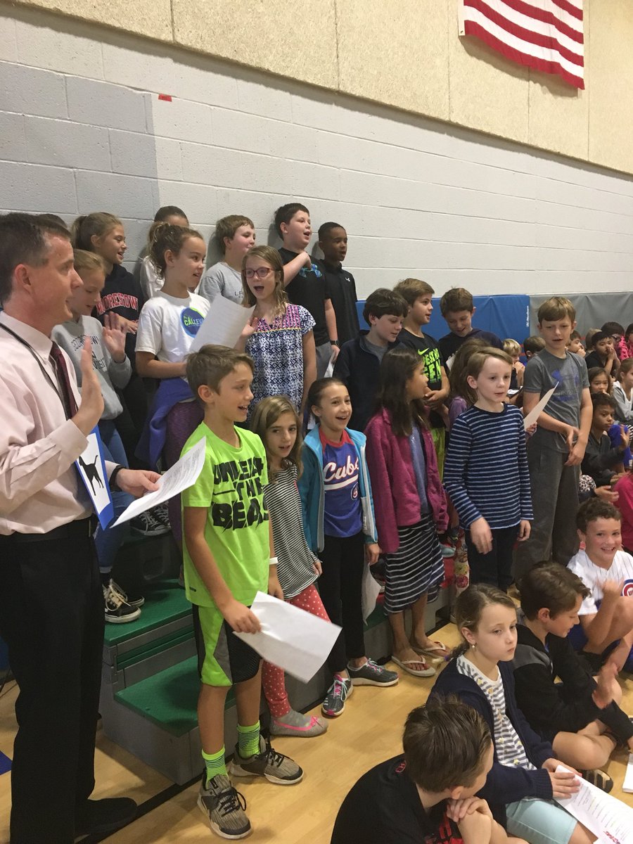 JTown4th's tweet photo. 4th grade hosted the first  @responsiveclass school-wide morning meeting @JamestownAPS It was a huge success! https://t.co/FegWE2mAJH