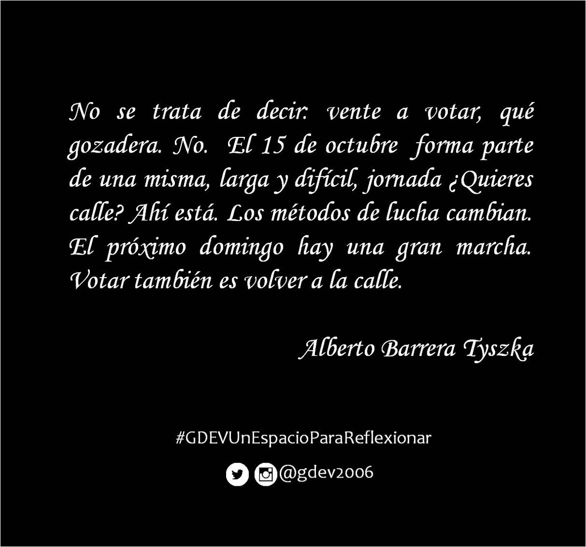 gdev2006's tweet image. #GDEVUnEspacioParaReflexionar