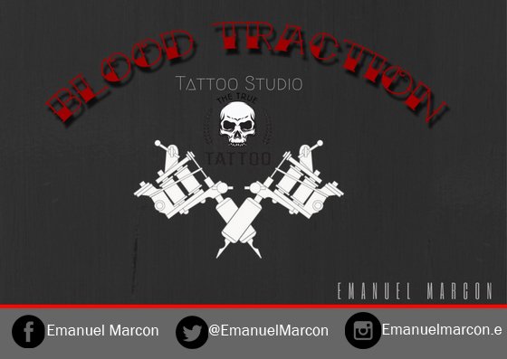 EmanuelMarcon's tweet photo. BLOOD TRACTION TATTOO STUDIO! 
Pedime tu presupuesto o diseño por privado... https://t.co/054fWHz2ZC