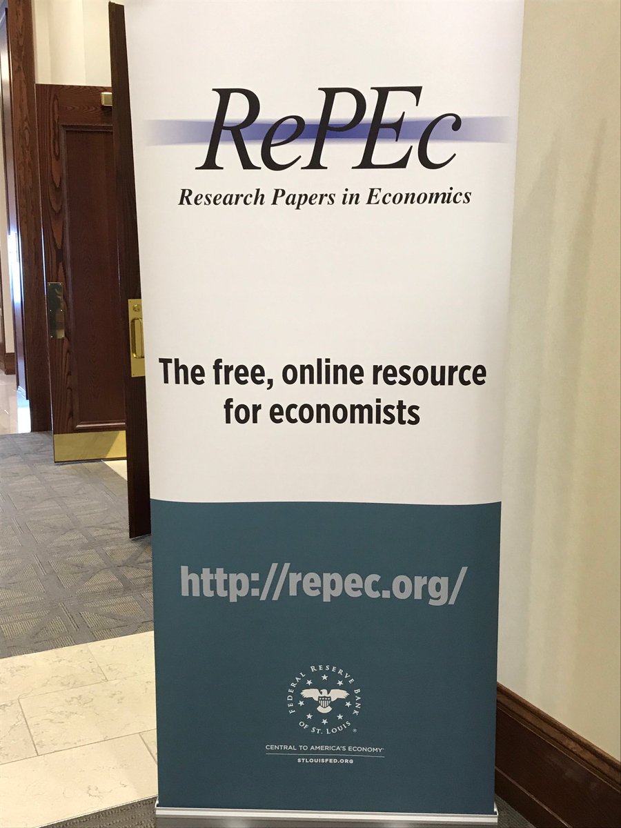 cfbaum's tweet image. Second day of #repec workshop at FRBStL
