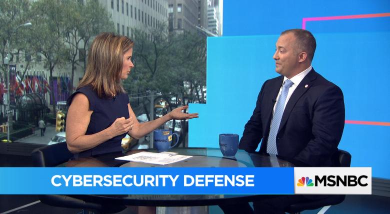 MSNBCYourBiz's tweet photo. Sun on #msnbcyourbiz Is your Business Being Hacked? 5 Cyber-Security tips for entrepreneurs from @FirstNameFoster @ZeroFox https://t.co/3S4HVWc3Ps