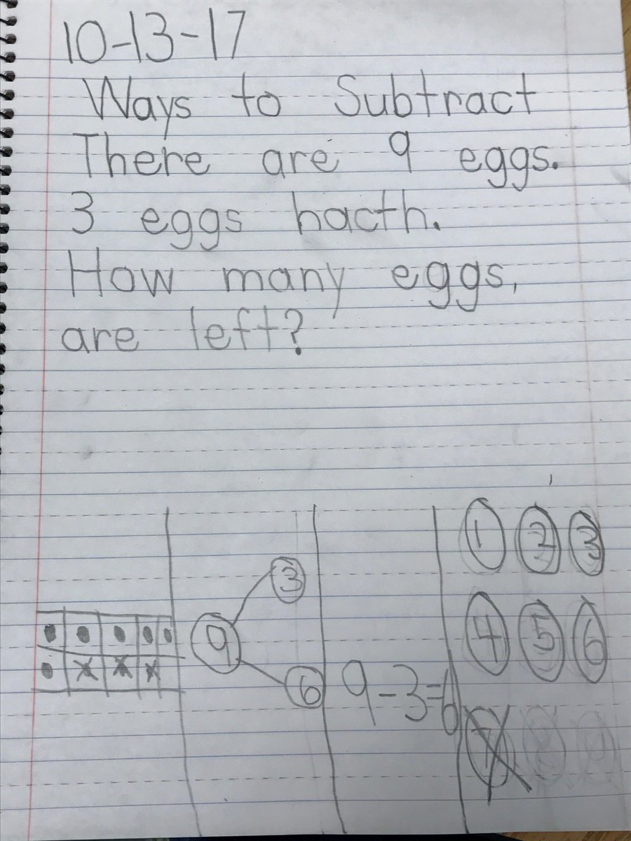 annchami's tweet photo. Less is more. Four ways to subtract. #LRCAfirstgrade https://t.co/n9swB98ZNj
