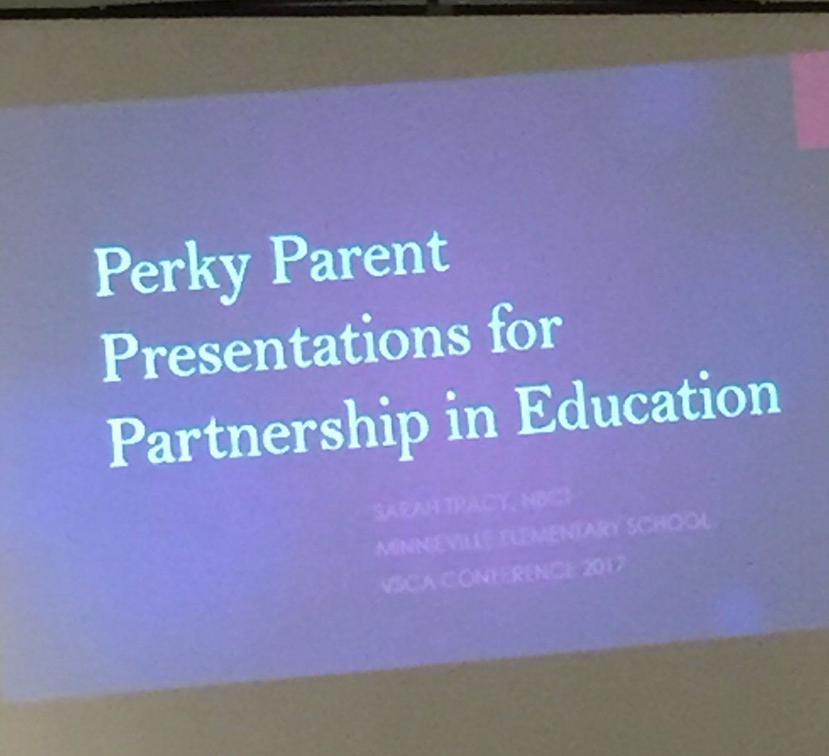 CounselorBrooke's tweet photo. One of my goals for the year is more parent presentations. #VSCA17 https://t.co/6rlcsRv2X0