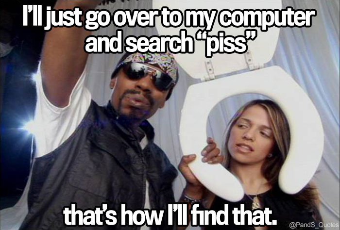 PandS_quotes's tweet photo. "I’ll just go over to my computer and search 'piss' - that’s how I’ll find that." @djlouwitzki #EP282 https://t.co/JfxAloOKkW