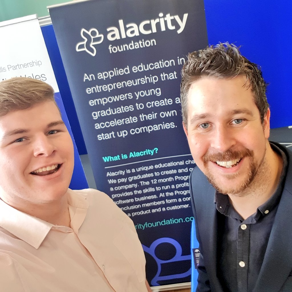 AlacrityUK's tweet photo. #TeamGoodlooking representing Alacrity this afternoon at the @SwanseaUniSEA Careers Fair today! Great day with lots of great students! https://t.co/4nsAxH7TIw
