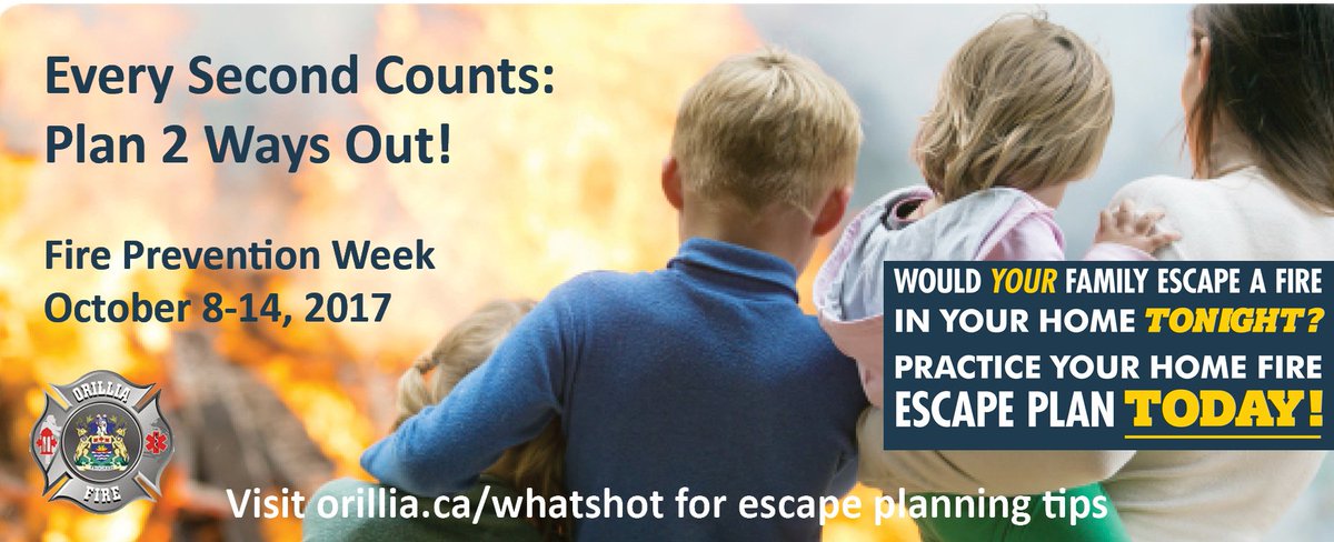 OrilliaFire's tweet photo. Fire Prevention Week's origin? Canada's 1st #FirePreventionWeek was proclaimed by the Governor-General in 1923. #PracticeYourEscapePlan https://t.co/zTftoWYilz