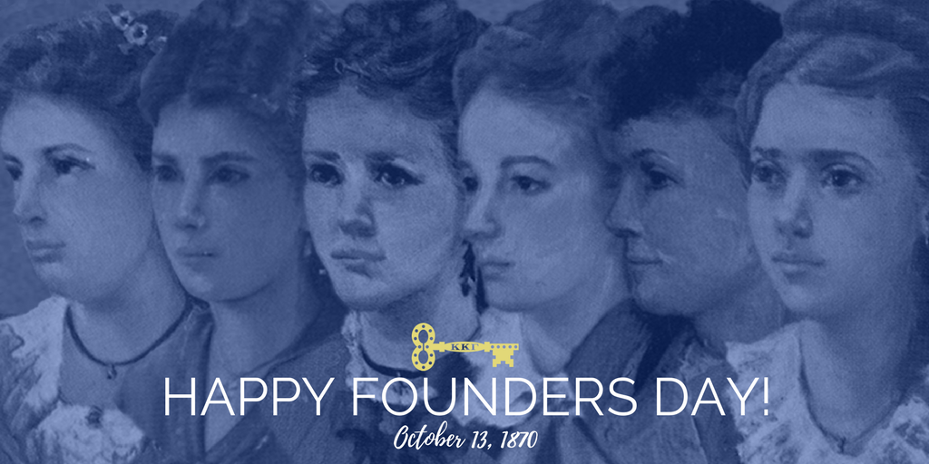 Today, we celebrate 147 years of sisterhood, golden keys and fleurs-de-lis. Happy Founders Day, Kappas! #kkg1870