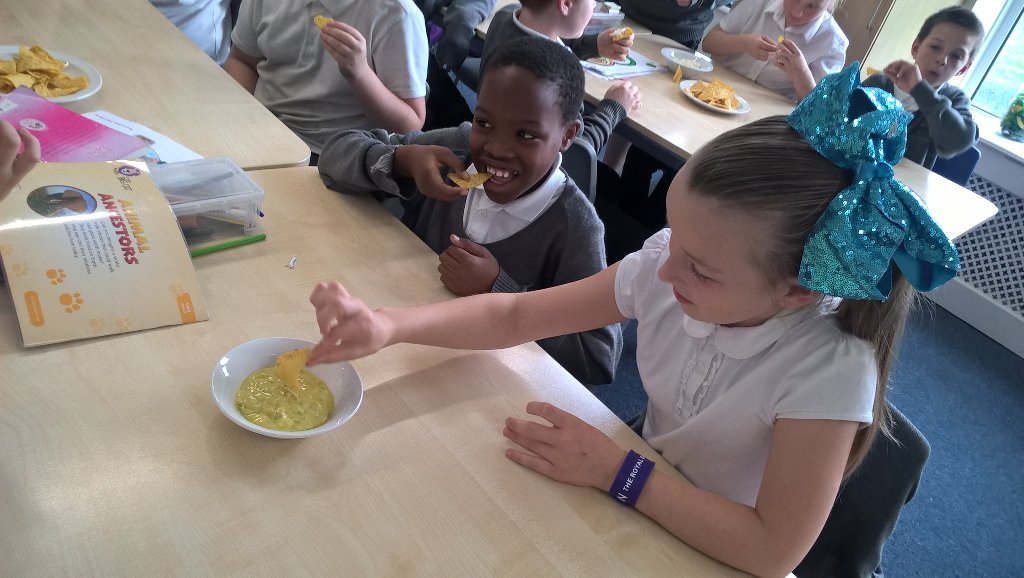 Windmill5K's tweet photo. Some South American food tasting today. It didn't last long due to eager greedy children. #musicfederation https://t.co/Y5Nh19vD8M