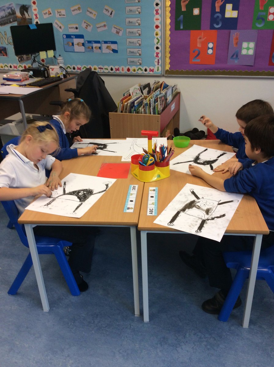 BSNJSV's tweet photo. Splat the cat! Year 1 have loved finding out more about the owner of the red bag! Art and English combined. #JSVY1 #JSVEnglish #JSVArt https://t.co/CJCsBPRX8q