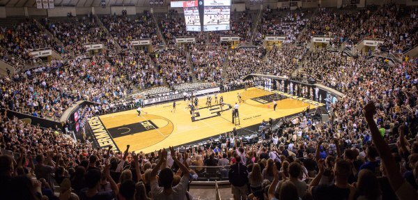 DaveShondell's tweet photo. One match per year in Mackey and it's a big one. @PurdueVB hosts league leader - Nebraska at 7 PM Sat. Students free. https://t.co/RMO0Dd2gPR
