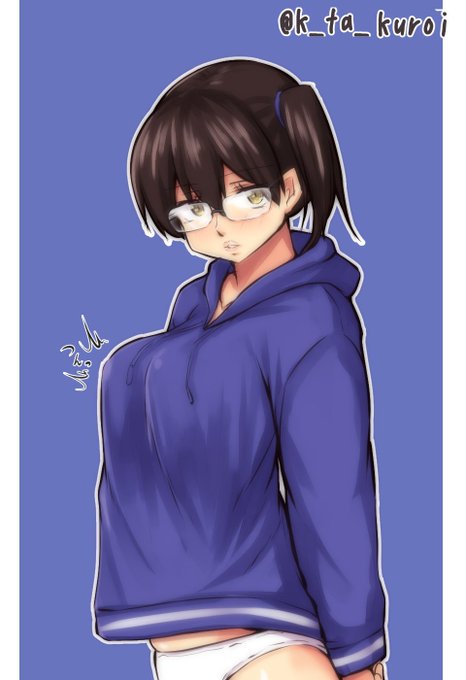加賀さん!!
PIXIVのお題がパーカーだったのでパーカー越しに巨乳アピール加賀さん!
パーカーに下着だけみたいな格好、好き。
眼鏡は当然インテリ風のフチなしで決まり!!

#艦これ版深夜の真剣お絵描き60分一本勝負
#艦これ版真剣お絵描き60分一本勝負_20171013 