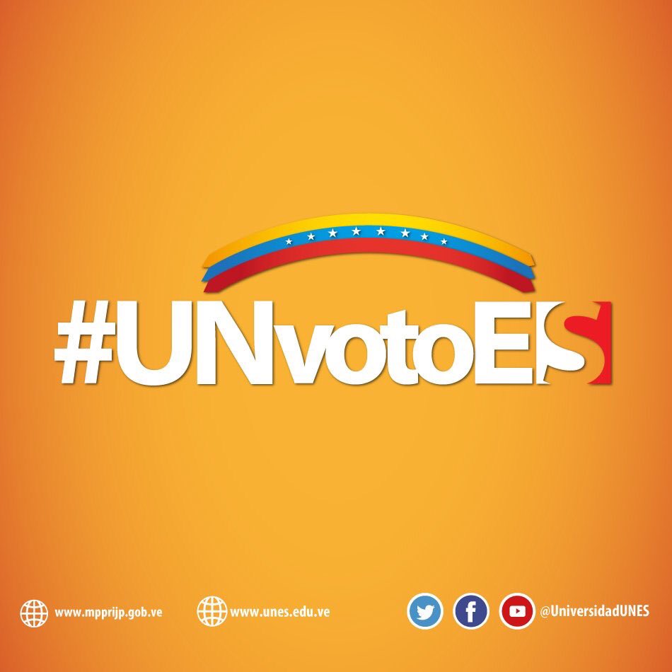 gralcacioppo's tweet photo. #UNvotoES democracia @UniversidadUNES https://t.co/pyDVb9hHyz