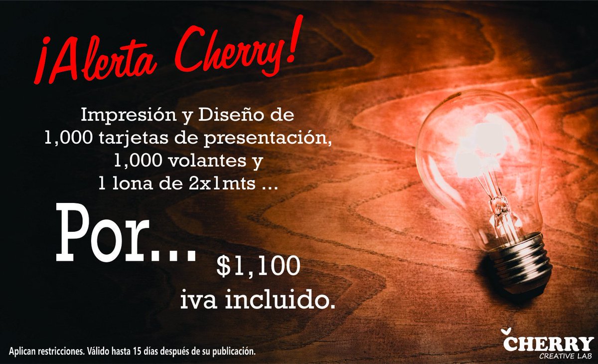 CreLabCherry's tweet image. ¡Excelente fin de semana para promociones!
#ViernesdePromoción
#ConoceCherry