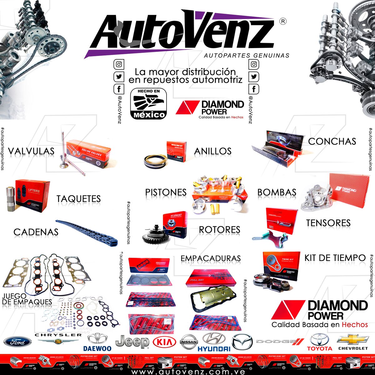AutoVenz's tweet photo. buenas días
ldistribución de repuestas automotriz a nivel nacional. #autopartesgenuinas. #autovenz https://t.co/PjLhV2R1NR