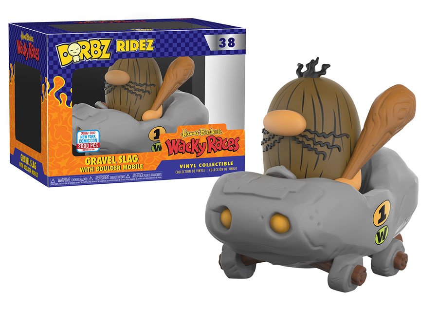 OriginalFunko's tweet photo. RT &amp; follow @OriginalFunko for the chance to win an #NYCC 2017 exclusive Gravel Slag with Boulder Mobile Dorbz Ride! https://t.co/bIknlRfnuB