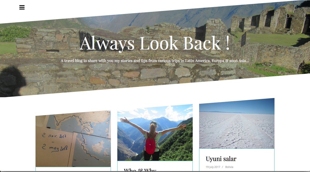 jmayeur's tweet image. My new travel blog is OUT: lookbackpacker.com #AlwaysLookBack