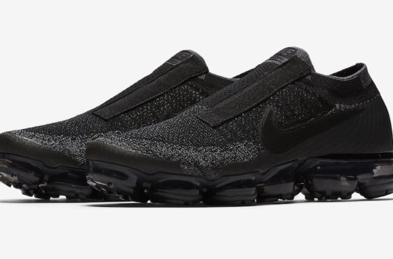 vapormax laceless black