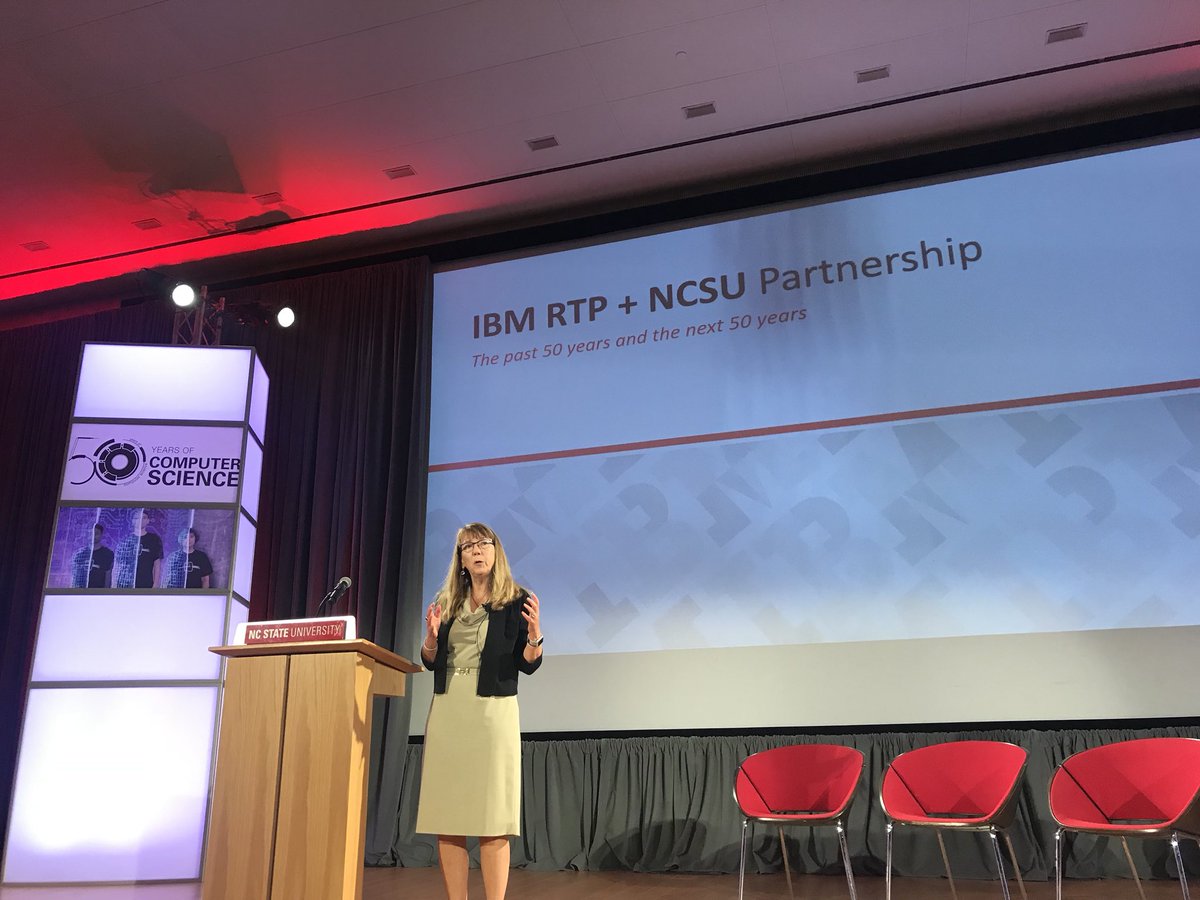 BigBlueRTP's tweet photo. .@franos1 opening the @NCState CSC Tech Symposium #CSC50 https://t.co/cYdo4WcbSs