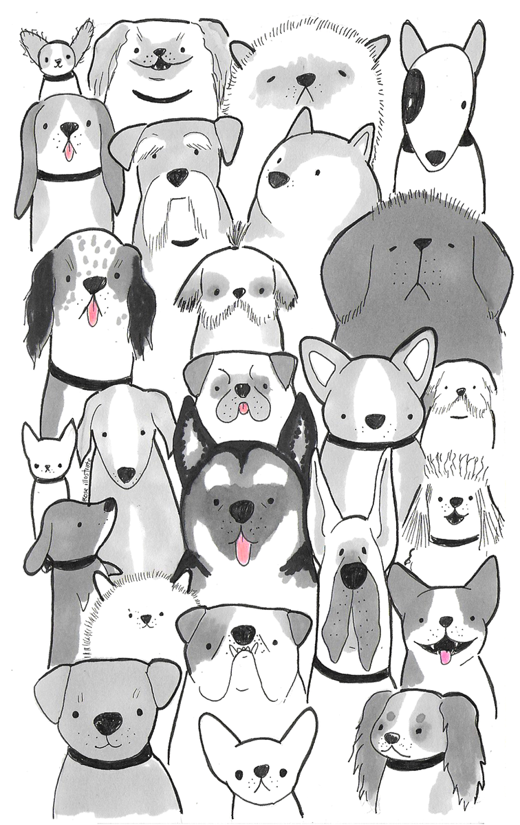 coseillustrate's tweet photo. Cani, cagnetti e cagnoloni per #inktober2017 !

#inktober #coseillustrate #dogs #doglovers https://t.co/YqmvhjvBbG
