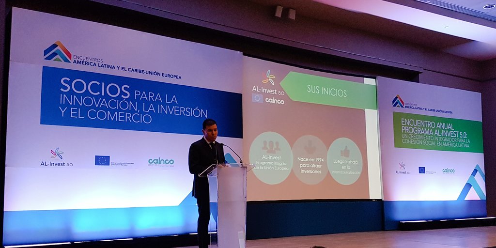 Daniel Velasco de AL- Invest 5.0 da inicio al Encuentro Anual Programa AL-Invest 5.0 #ALInvest5 #ImpulsoParaCrecer #UE #EuMex