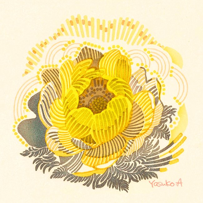 「半立体練習の画像も見つかったのでそれも。 花と妄想が多いです。 #植物好きな植物」|アオヤマヤスコ yasuko aoyamαのイラスト