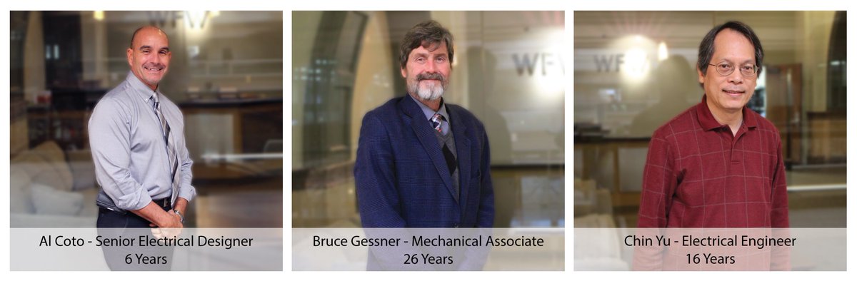 WickFisherWhite's tweet photo. The team at #WFWEng would like to wish Al, Bruce, and Chin a very happy anniversary, thank you for all that you do! #culture #mepengineers https://t.co/VMhsGnSfSi
