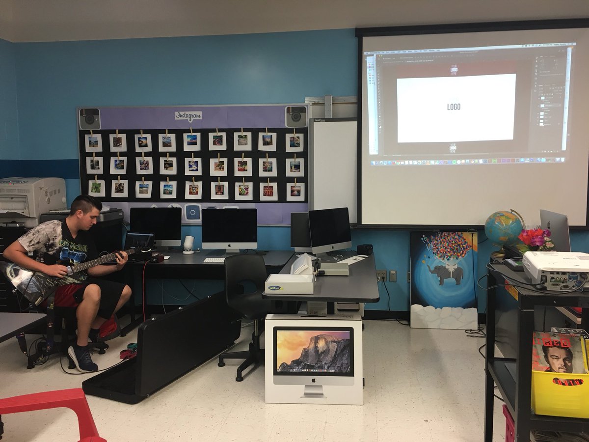 MHSNgraphics's tweet photo. GD IV #TwentyTime has begun @AdobeStudents @WeAreFocusrite #GraphicDesign #passionprojects #technology #geniushour https://t.co/XwXZrqwUBl