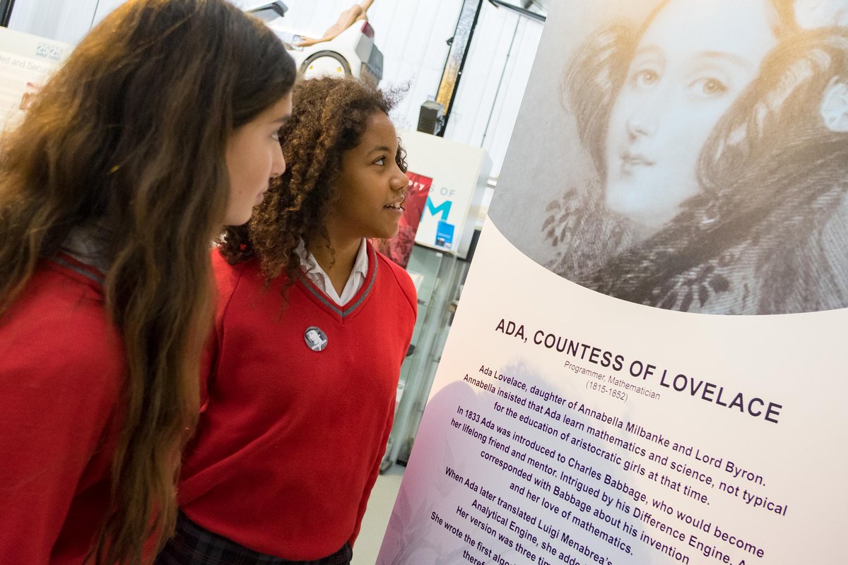 computermuseum's tweet image. Highlighting #techwomen of the past to inspire #techwomen of the future at #AdaLovelaceDay17 #womeninSTEM #Cambridge event for 100+ girls