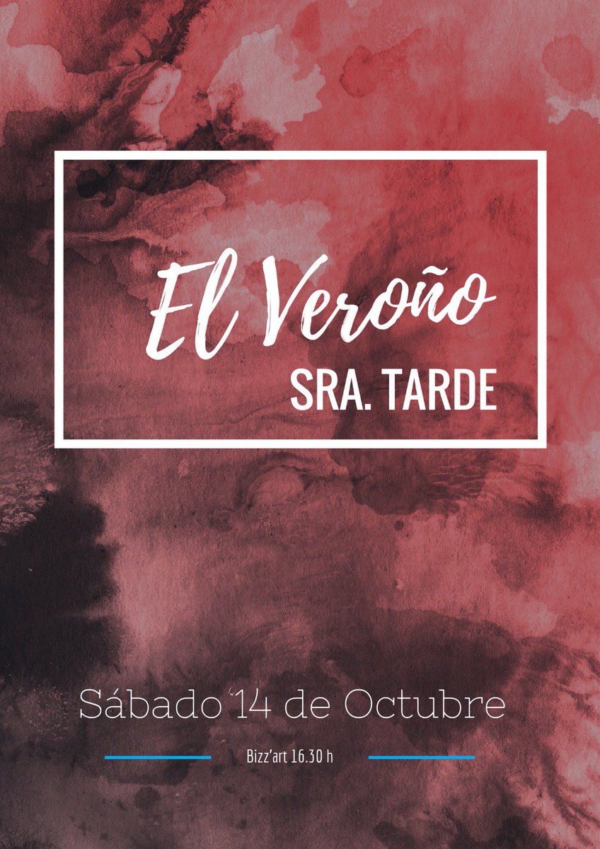 Pues eso.... Este #Sábado toca #Veroño #Tardeo #Murcia #Comolasgrecas #Bizzart
